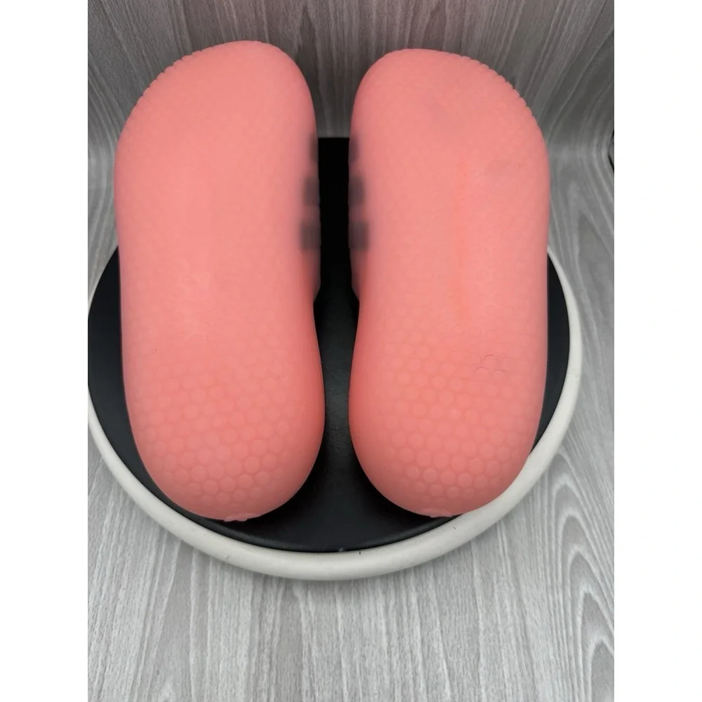 Adidas Originals Adislide Mens Size 10 Pink Black Slip On Slide Comfort JP6300